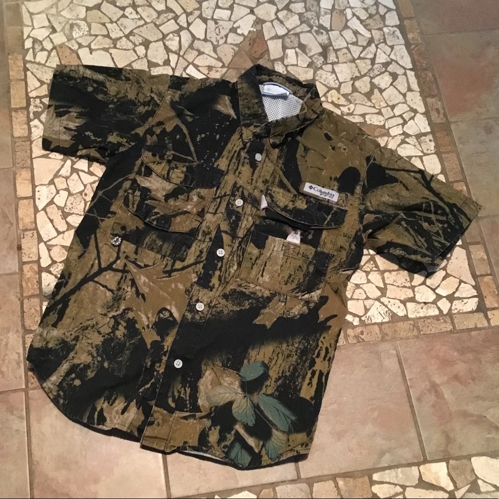 Boys Columbia PFG short sleeve shirt